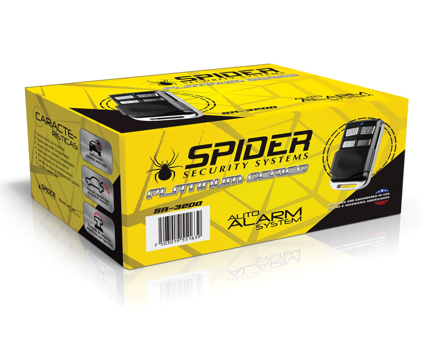 Foto 2 | Alarma para Auto Spider Sr-3200 2 Control Remoto 4 Botones