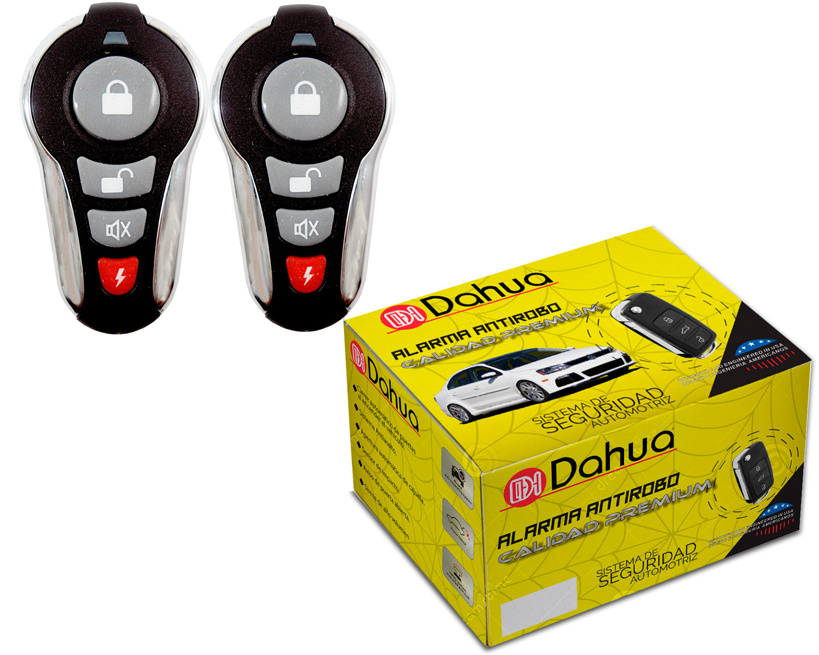 Foto 2 pulgar | Alarma Automotriz Dahua Antiasalto para Coche con 2 Controles Seguridad