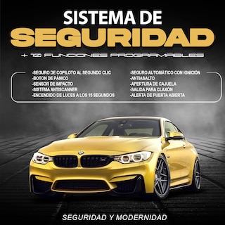 Foto 2 | Alarma De Seguridad Antirrobo Para Auto Coche Universal Con 2 Controles Tipo Navaja Mando A Distancia Dal020