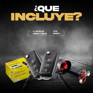 Foto 4 | Alarma De Seguridad Antirrobo Para Auto Coche Universal Con 2 Controles Tipo Navaja Mando A Distancia Dal020