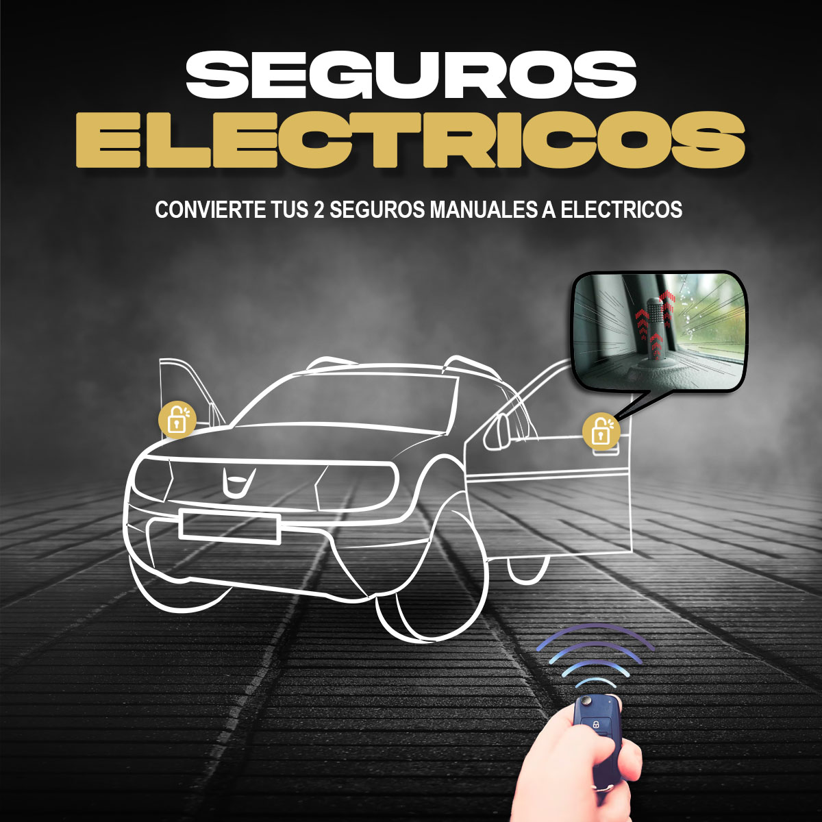 Foto 3 | Alarma Automotriz Universal Con 2 Llaves 2 Seguros Electricos 2 Relay Apertura De Puertas Automatica Dal021b