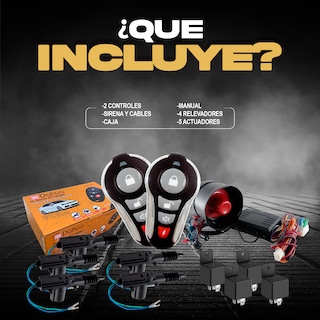 Foto 2 | Alarma Automotriz Universal Con 2 Llaves 5 Seguros Electricos 4 Relay Y Mando A Distancia Con Apertura De Cajuela Dal02