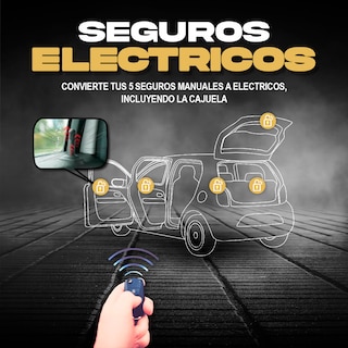 Foto 3 | Alarma Automotriz Universal Con 2 Llaves 5 Seguros Electricos 4 Relay Y Mando A Distancia Con Apertura De Cajuela Dal02