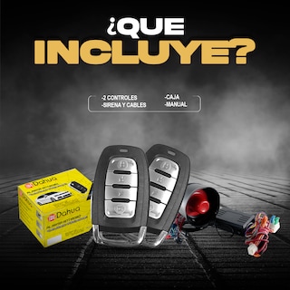 Foto 2 | Alarma Automotriz Universal Con 2 Llaves Y Mando A Distancia Compatible Con Todos Los Autos Carros