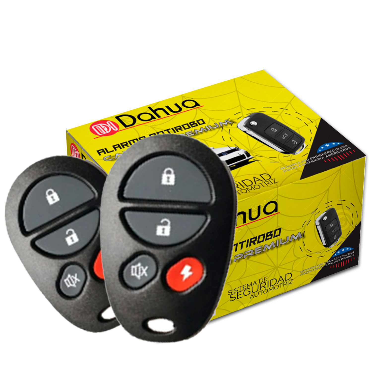 Foto 2 pulgar | Alarma De Seguridad Antirrobo Para Auto Coche Universal Con 2 Controles Mando A Distancia