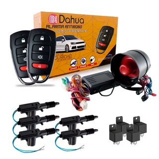 Foto 1 | Alarma Automotriz Universal Con 2 Llaves 5 Seguros Electricos 4 Relay Y Mando A Distancia Con Apertura De Cajuela