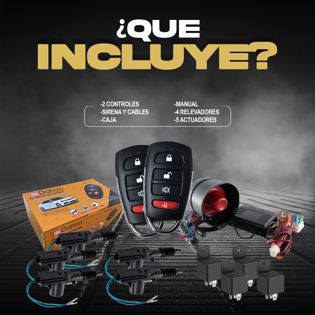 Foto 3 pulgar | Alarma Automotriz Universal Con 2 Llaves 5 Seguros Electricos 4 Relay Y Mando A Distancia Con Apertura De Cajuela