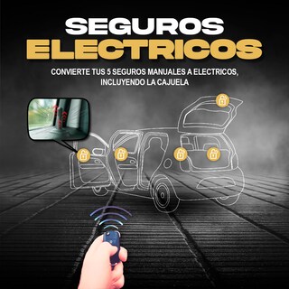 Foto 4 | Alarma Automotriz Universal Con 2 Llaves 5 Seguros Electricos 4 Relay Y Mando A Distancia Con Apertura De Cajuela
