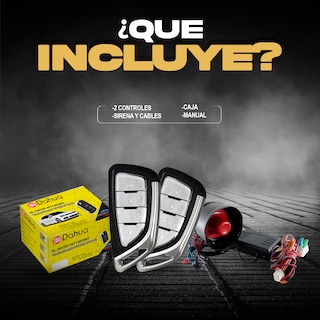 Foto 2 | Alarma Automotriz Universal Con 2 Llaves Y Mando A Distancia Compatible Con Todos Los Autos