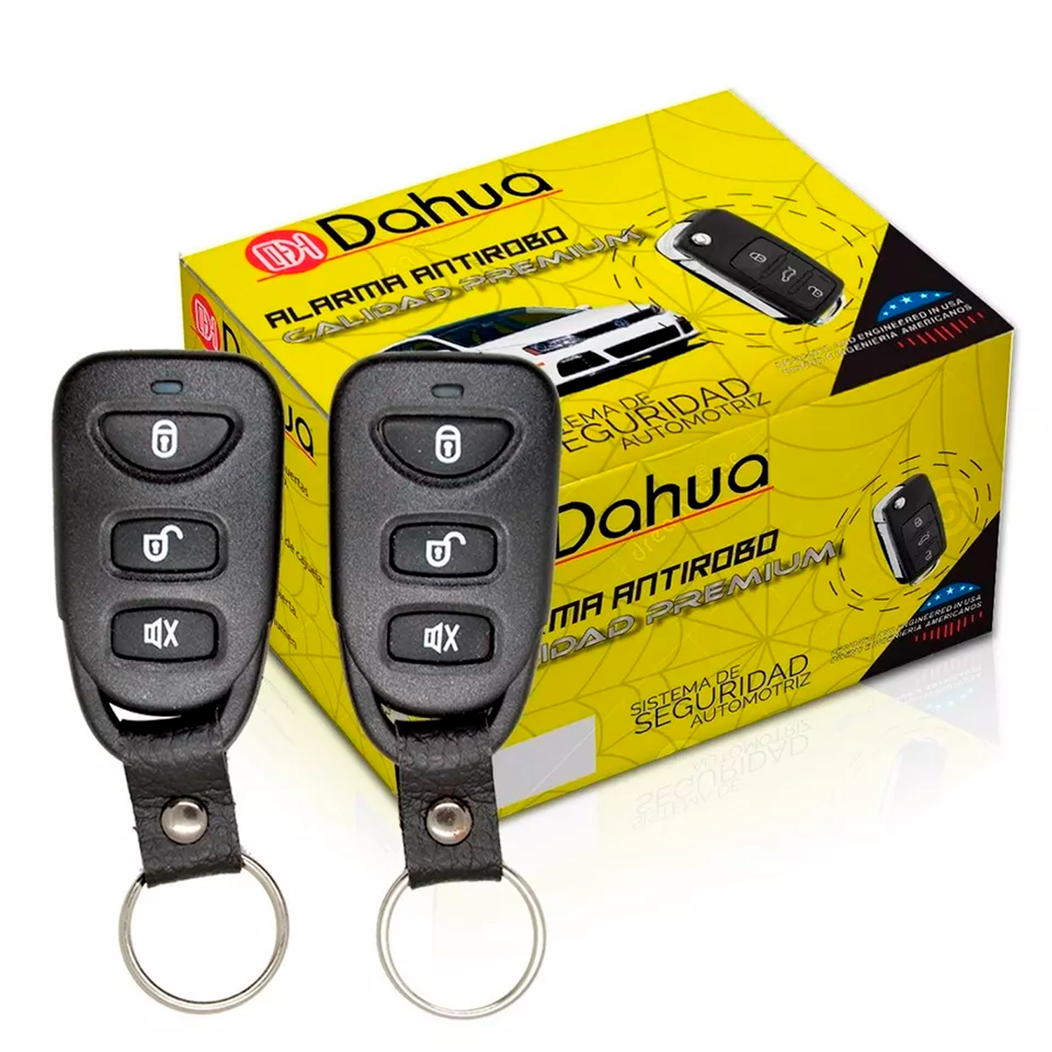 Alarma De Seguridad Antirrobo Para Auto Coche Universal Con 2 Controles Mando A Distancia