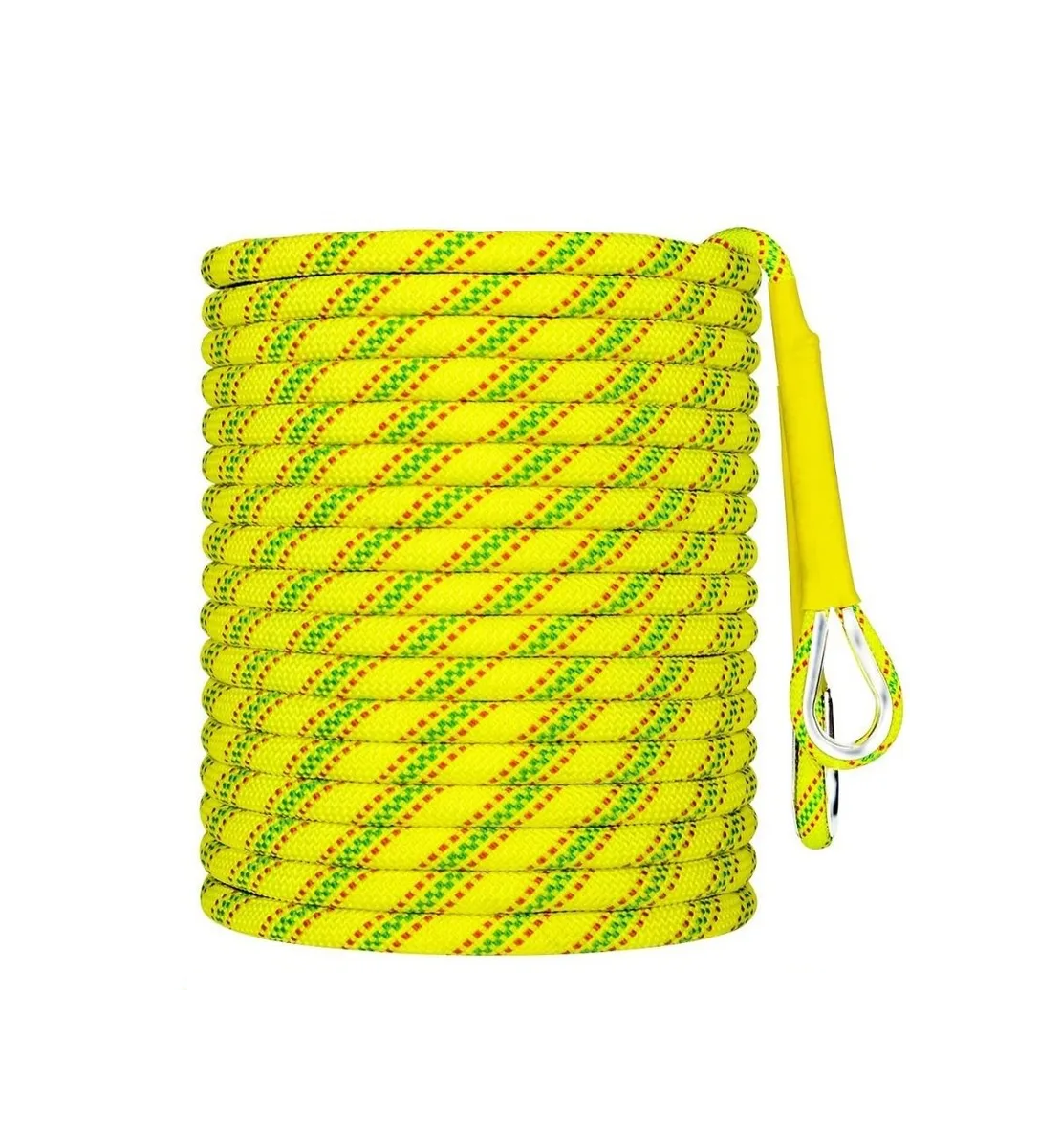 Cuerda Alpinismo 8mm Estático Escalada Paracord 10m Amarillo