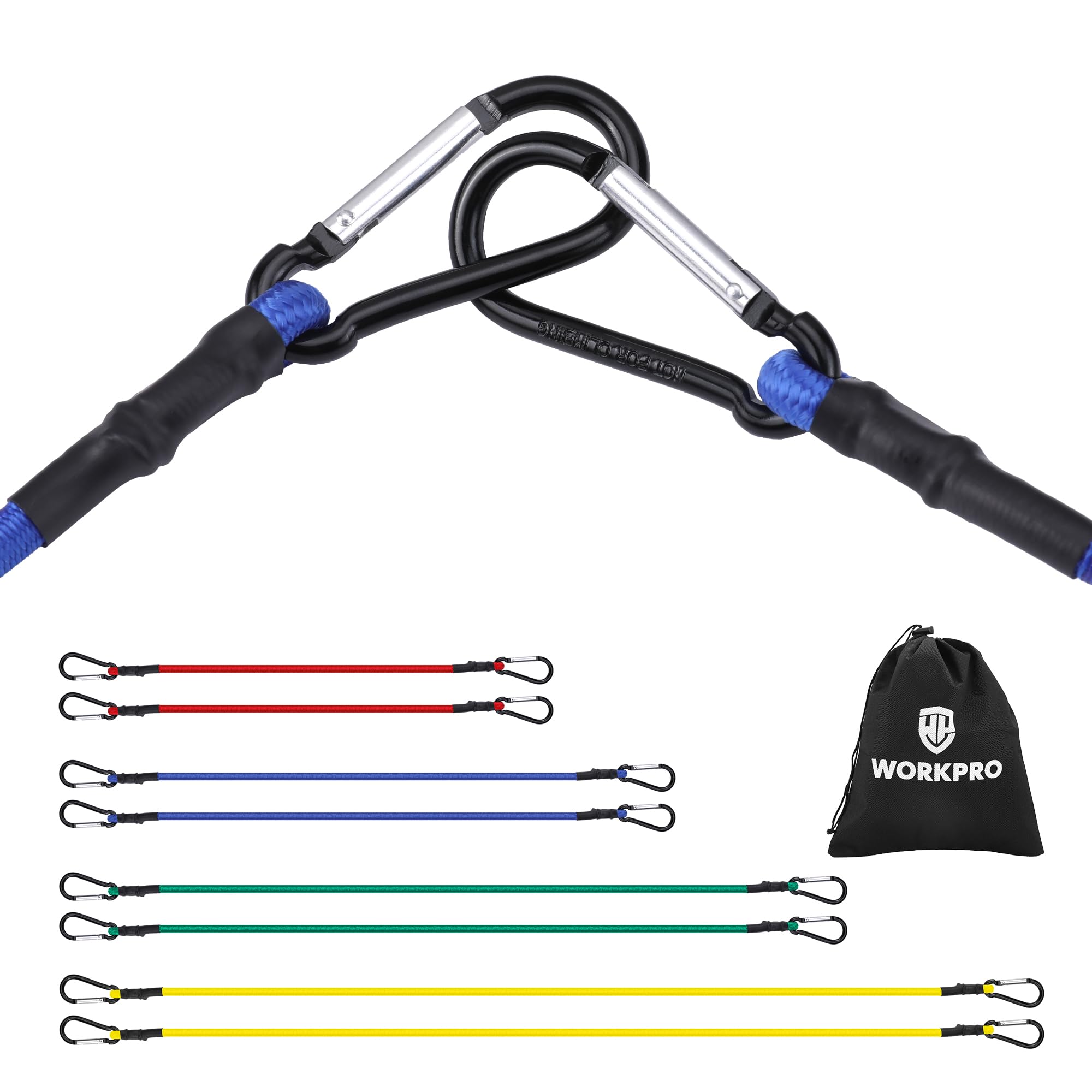 Foto 2 pulgar | Bungee Cords Workpro Heavy Duty Outdoor, 22 Unidades Con Tarro De Almacenamiento - Venta Internacional.