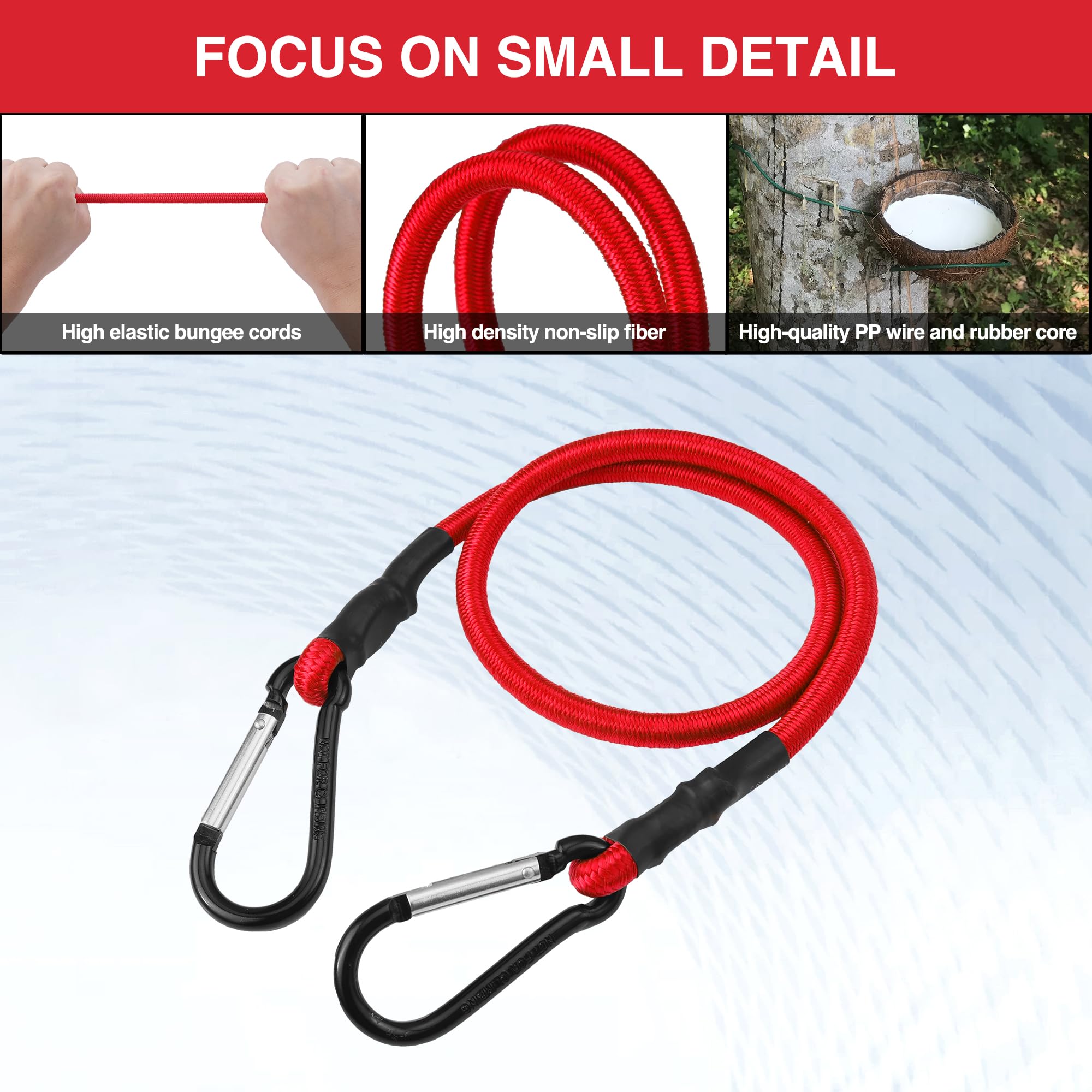 Foto 6 pulgar | Bungee Cords Workpro Heavy Duty Outdoor, 22 Unidades Con Tarro De Almacenamiento - Venta Internacional.