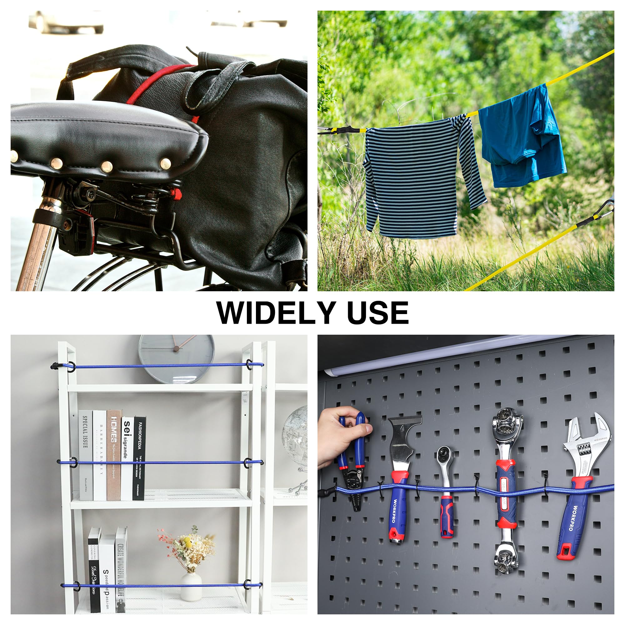 Foto 8 pulgar | Bungee Cords Workpro Heavy Duty Outdoor, 22 Unidades Con Tarro De Almacenamiento - Venta Internacional.