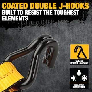 Foto 5 | Correa De Amarre Con Trinquete Dewalt Dxbc10000j, Color Negro Y Amarillo, 2 X 27 Pies - Venta Internacional.