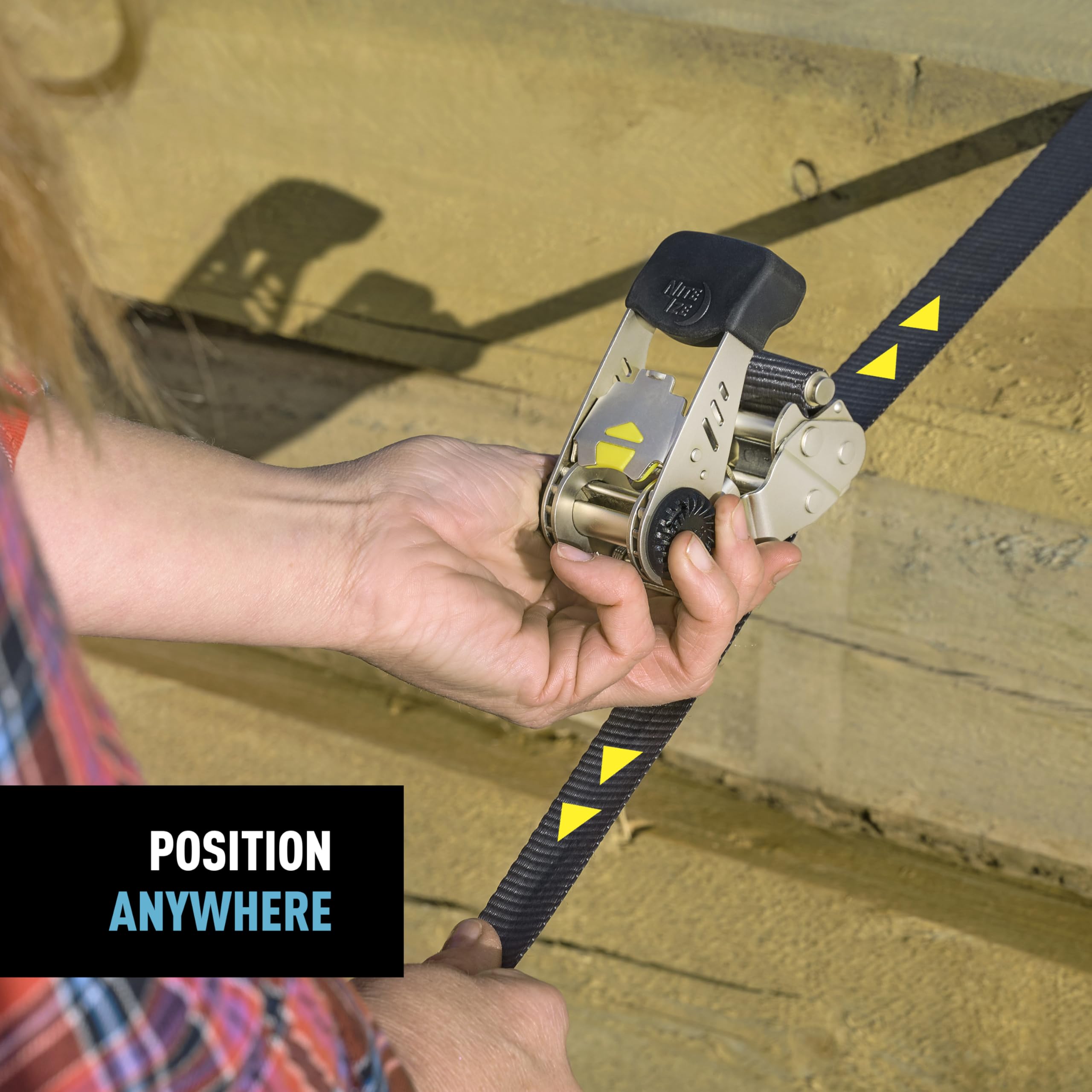 Foto 3 | Sistema De Correas Con Trinquete Nite Ize Camjam Hooklock Heavy-duty (paquete De 2) - Venta Internacional.
