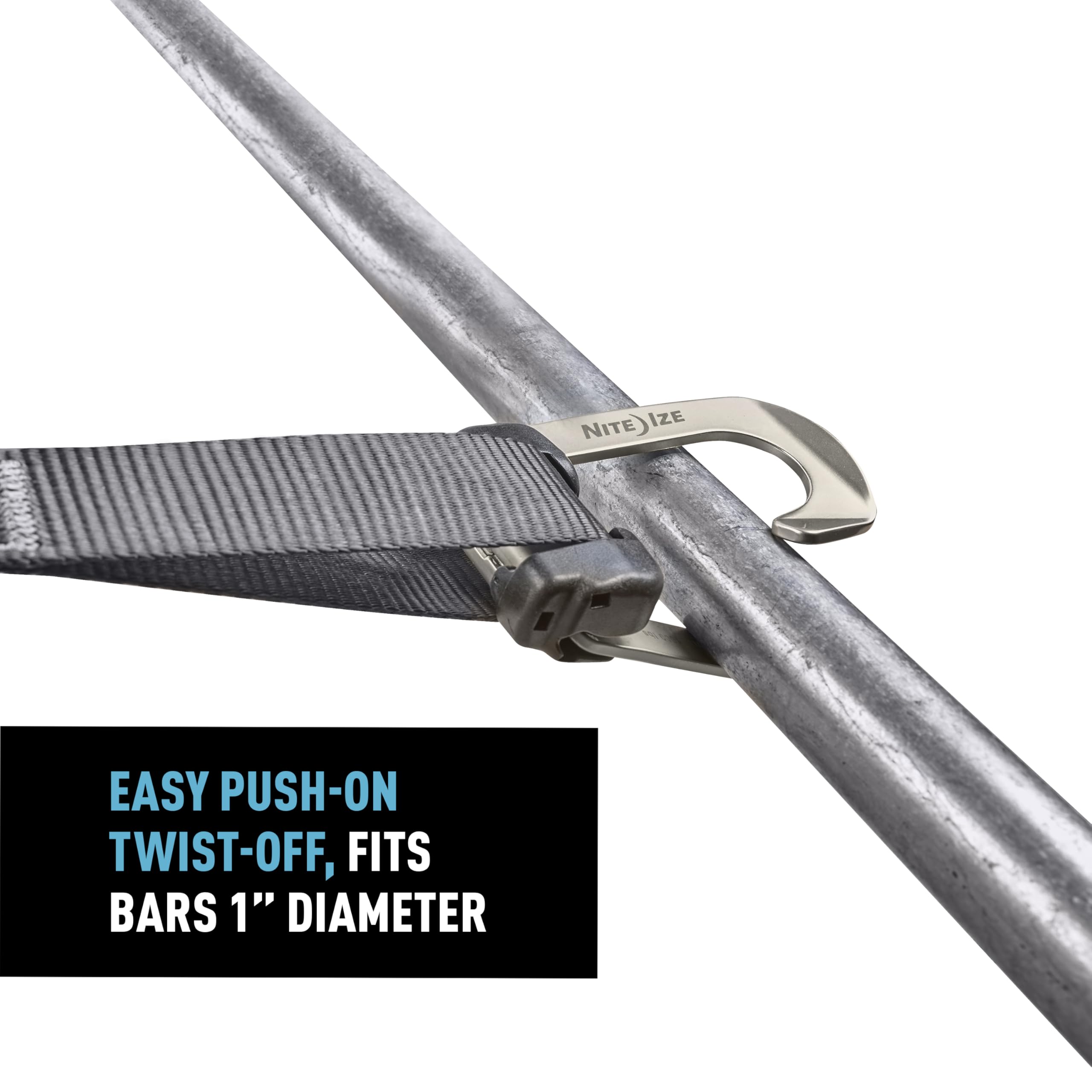 Foto 6 | Sistema De Correas Con Trinquete Nite Ize Camjam Hooklock Heavy-duty (paquete De 2) - Venta Internacional.