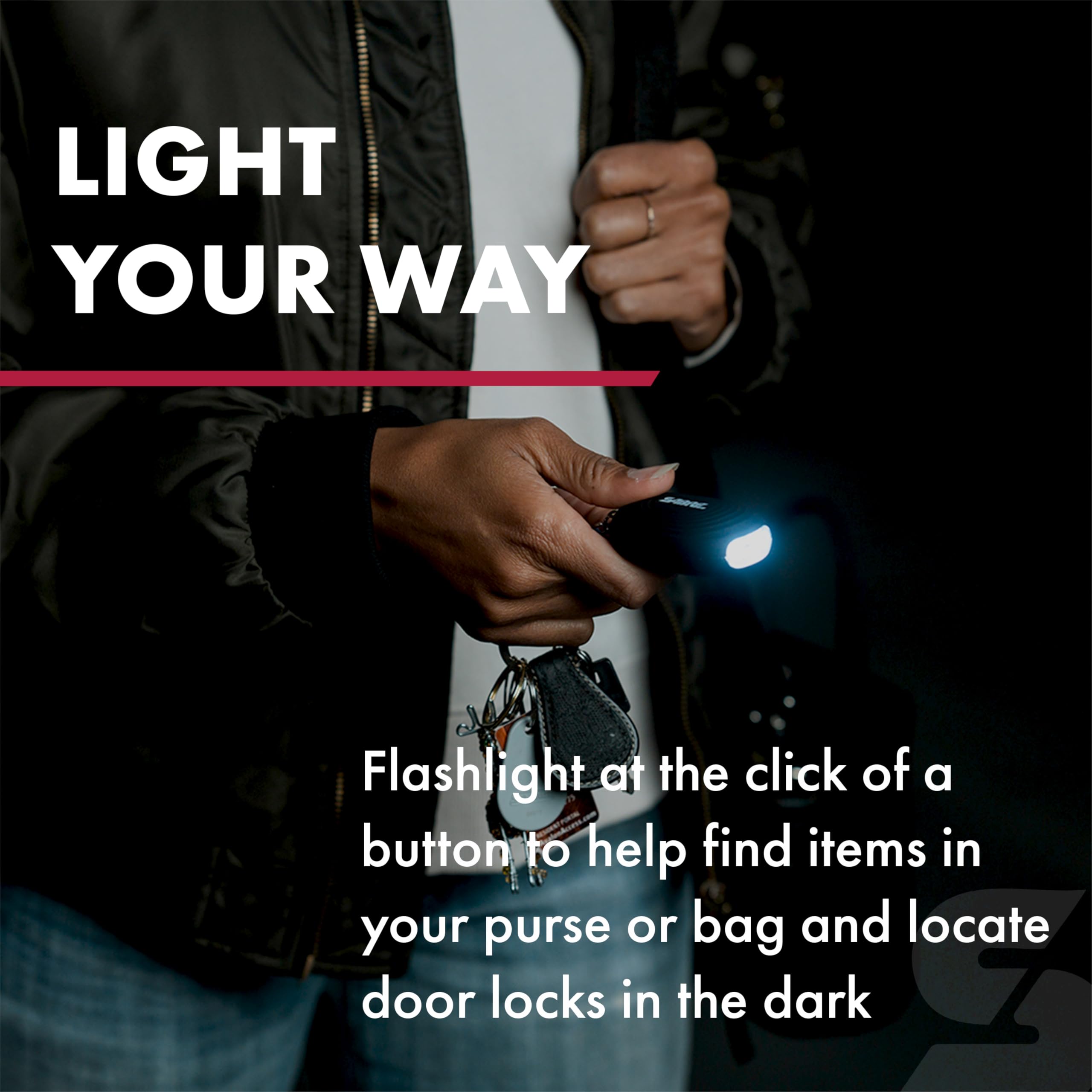 Foto 5 pulgar | Alarma Personal Sabre 2 En 1 Con Luz Led De 130 Db - Venta Internacional.