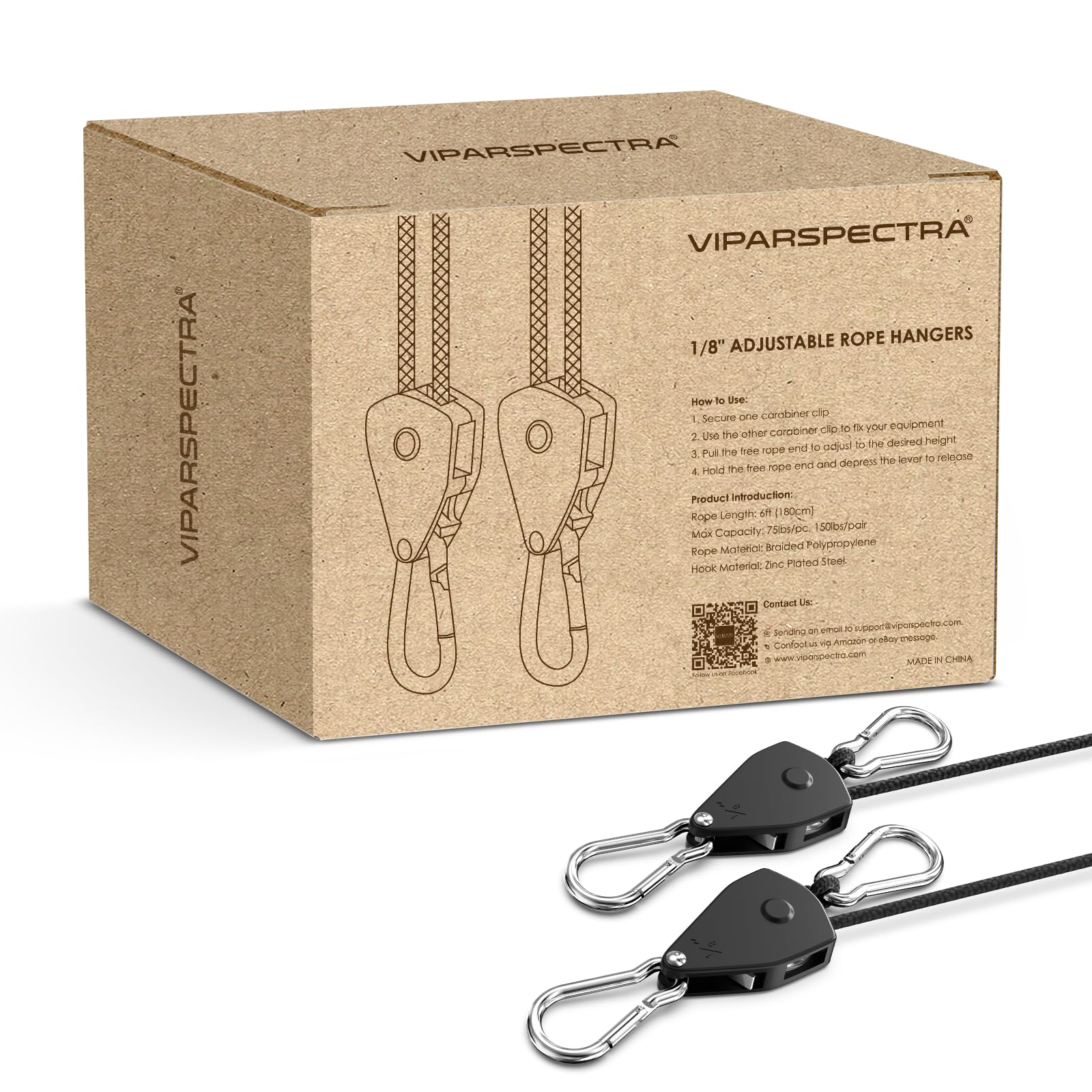Foto 2 pulgar | Correas Retráctiles Con Trinquete Viparspectra [paquete De 12] - Venta Internacional.