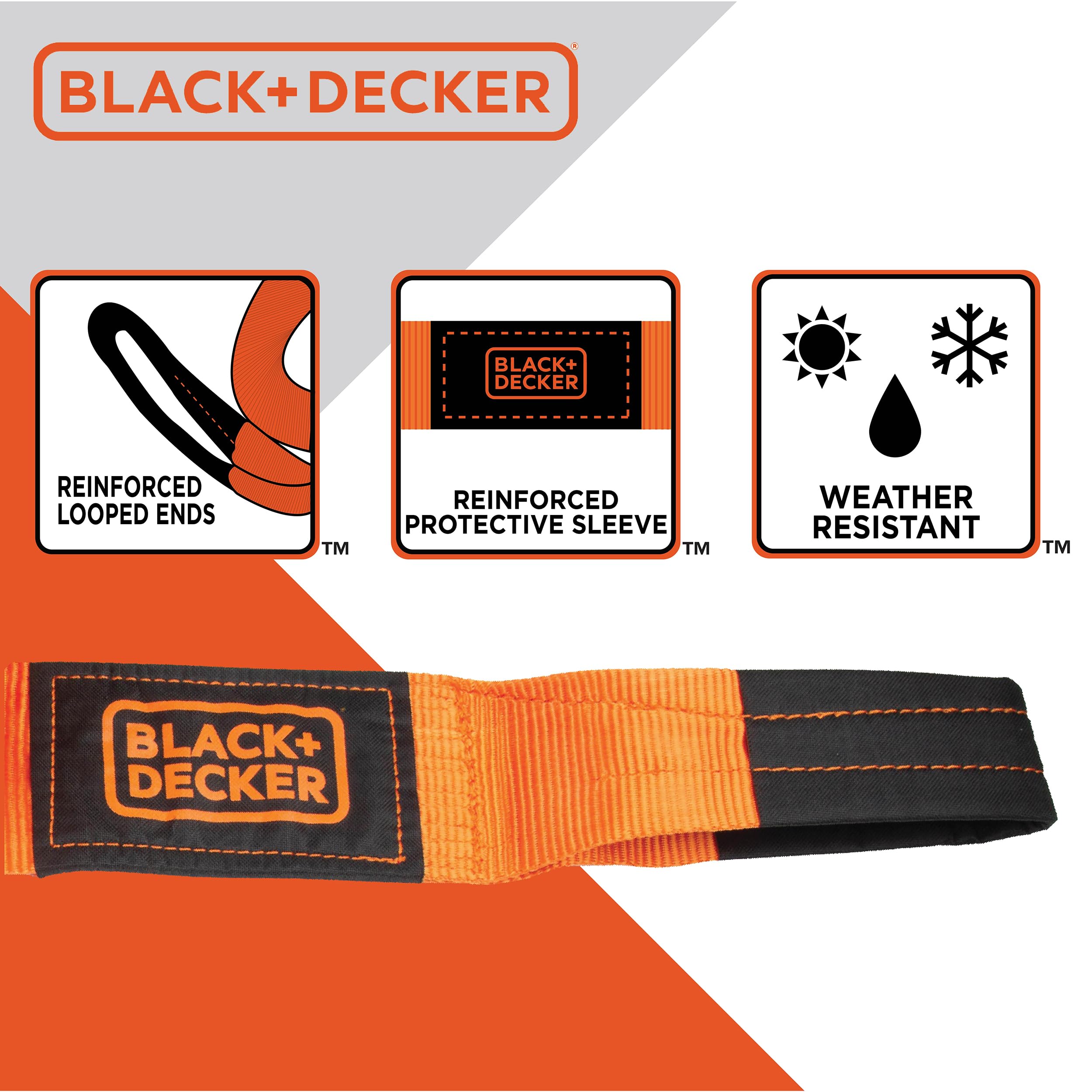 Foto 3 | Correa De Recuperación Black+decker Bd1003, Resistente, 20 000 Libras - Venta Internacional.