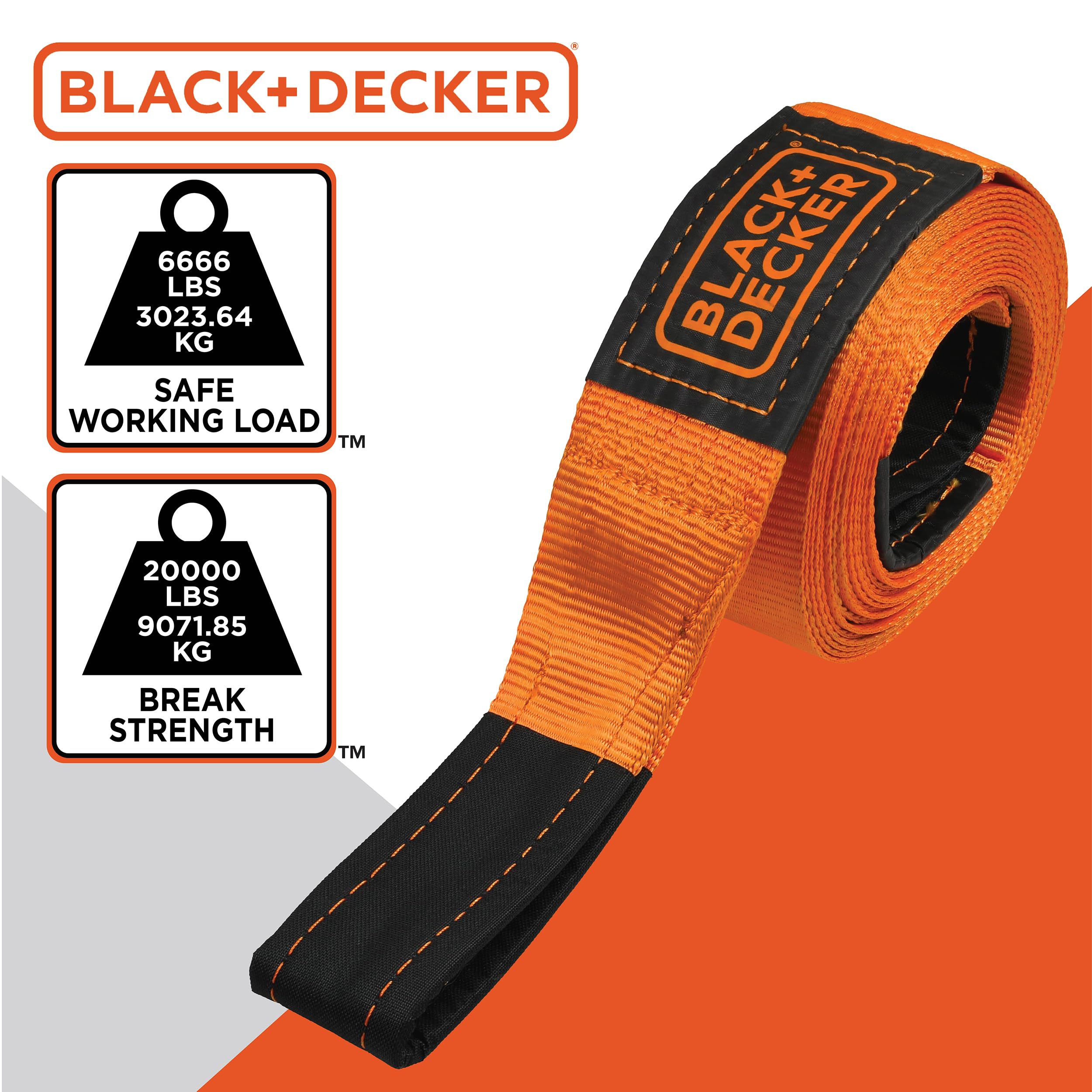 Foto 5 pulgar | Correa De Recuperación Black+decker Bd1003, Resistente, 20 000 Libras - Venta Internacional.