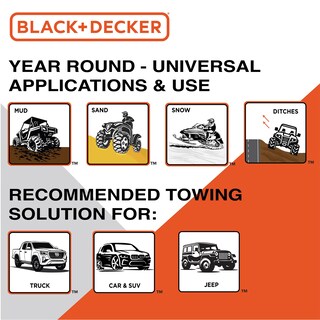 Foto 6 | Correa De Recuperación Black+decker Bd1003, Resistente, 20 000 Libras - Venta Internacional.