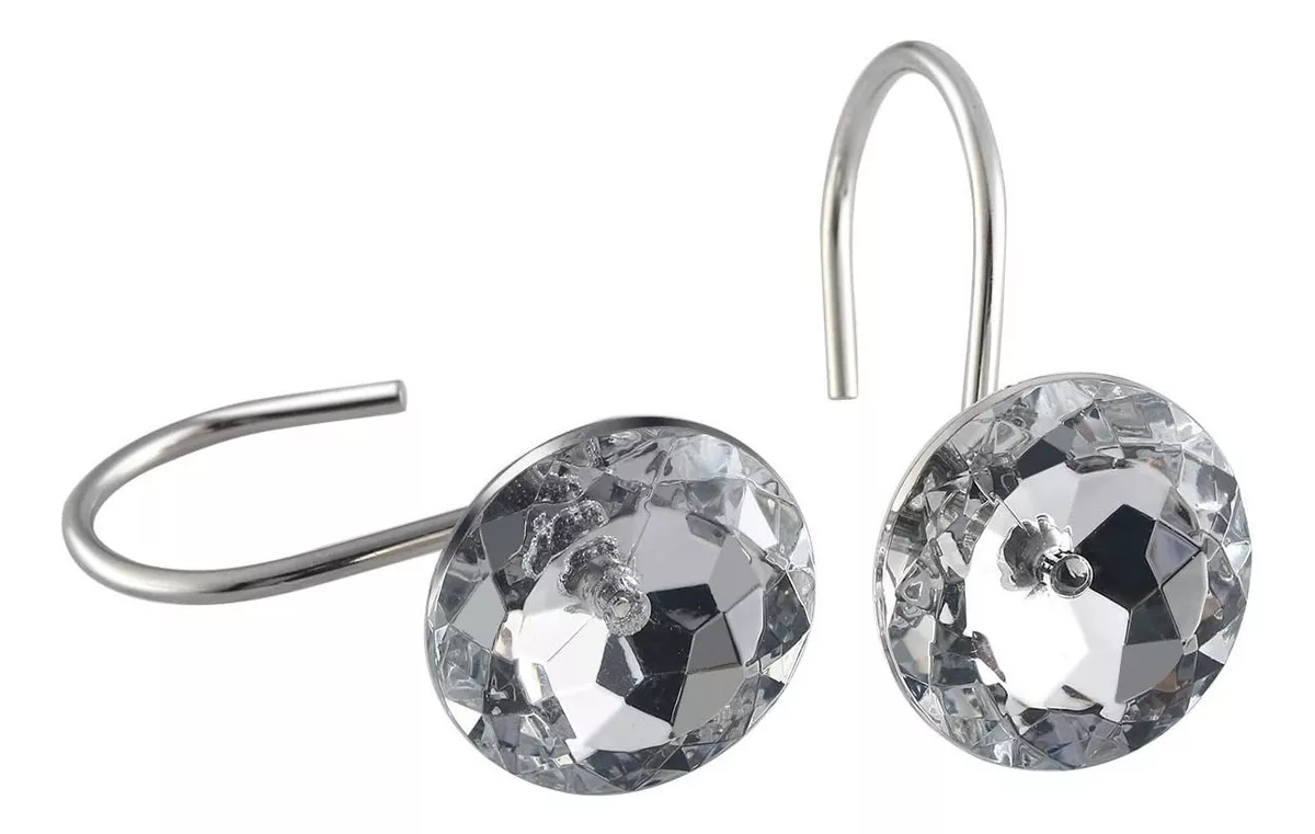 Foto 4 pulgar | Ganchos de Cristal para Cortinas Genérico 12 Piezas