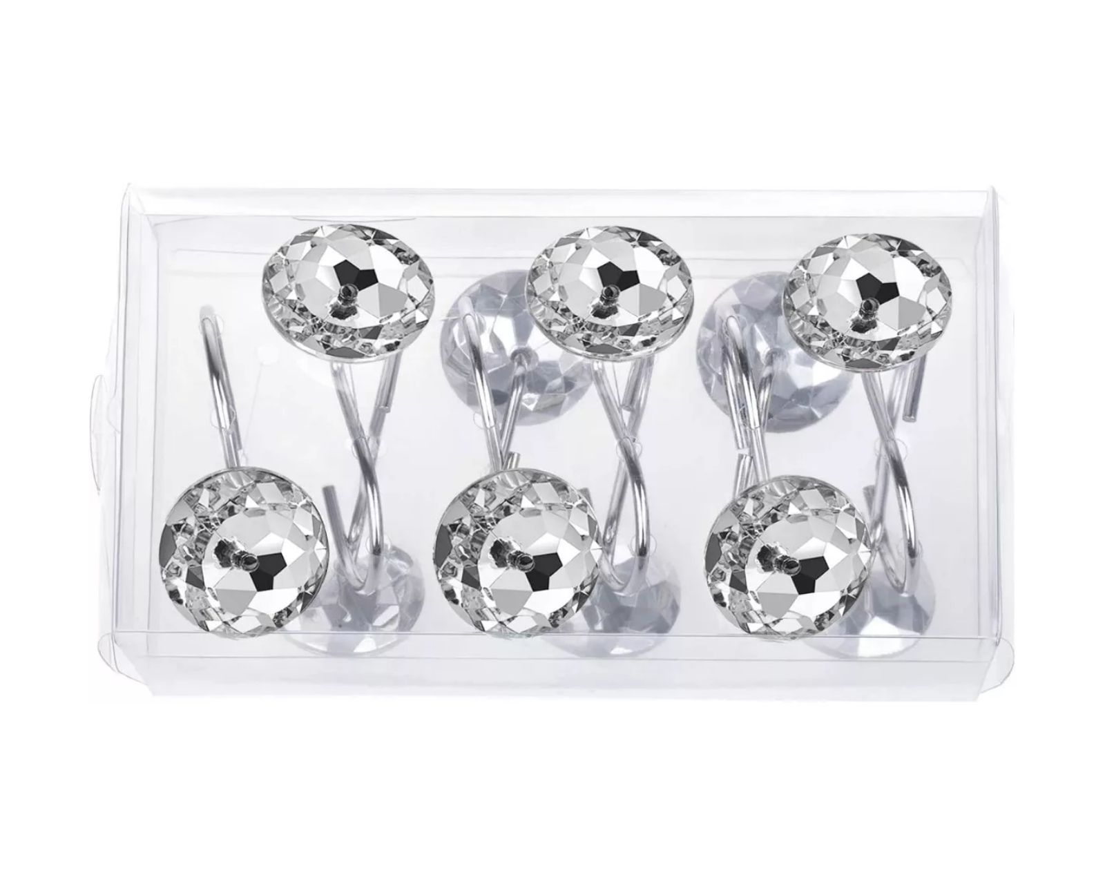 Foto 5 | Ganchos de Cristal para Cortinas Genérico 12 Piezas