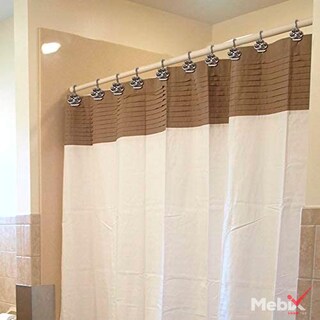 Foto 4 | Set De 12 Ganchos De Acero Inoxidable Para Cortinas De Baño Con Diseño De Huella