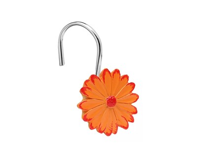 Foto 1 | Ganchos Genéricos Girasol color Naranja para Cortinas de Baño 12 Piezas
