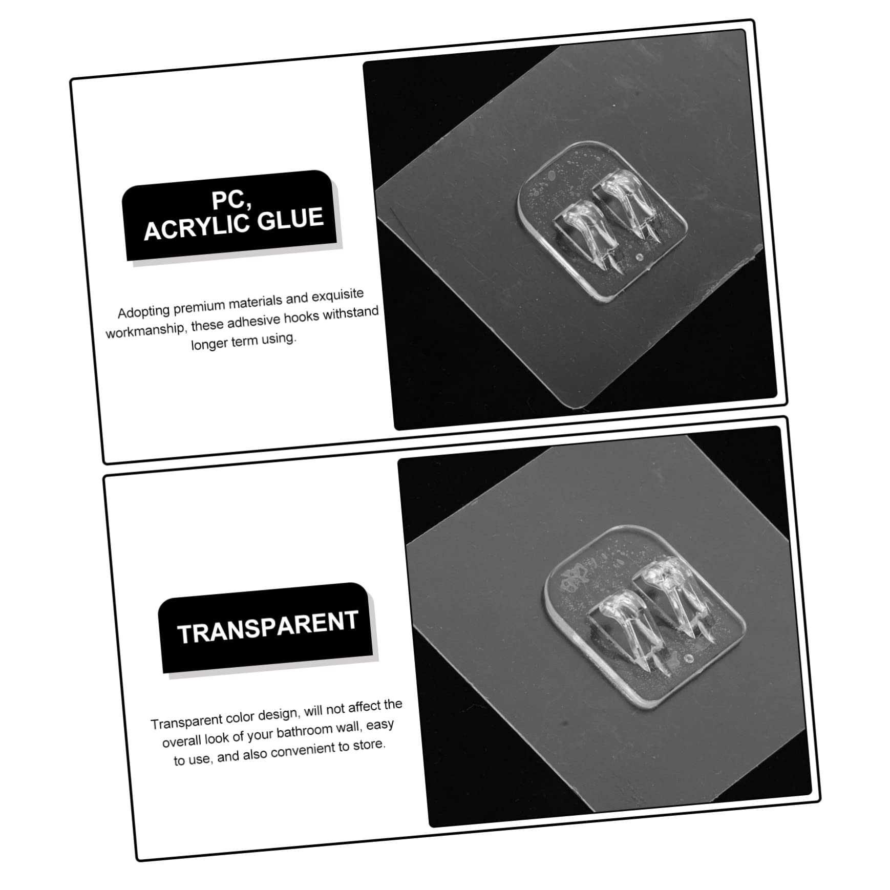 Foto 3 pulgar | Accesorios Para Estantes De Ducha: Ganchos Adhesivos Feltechelectr - Venta Internacional.