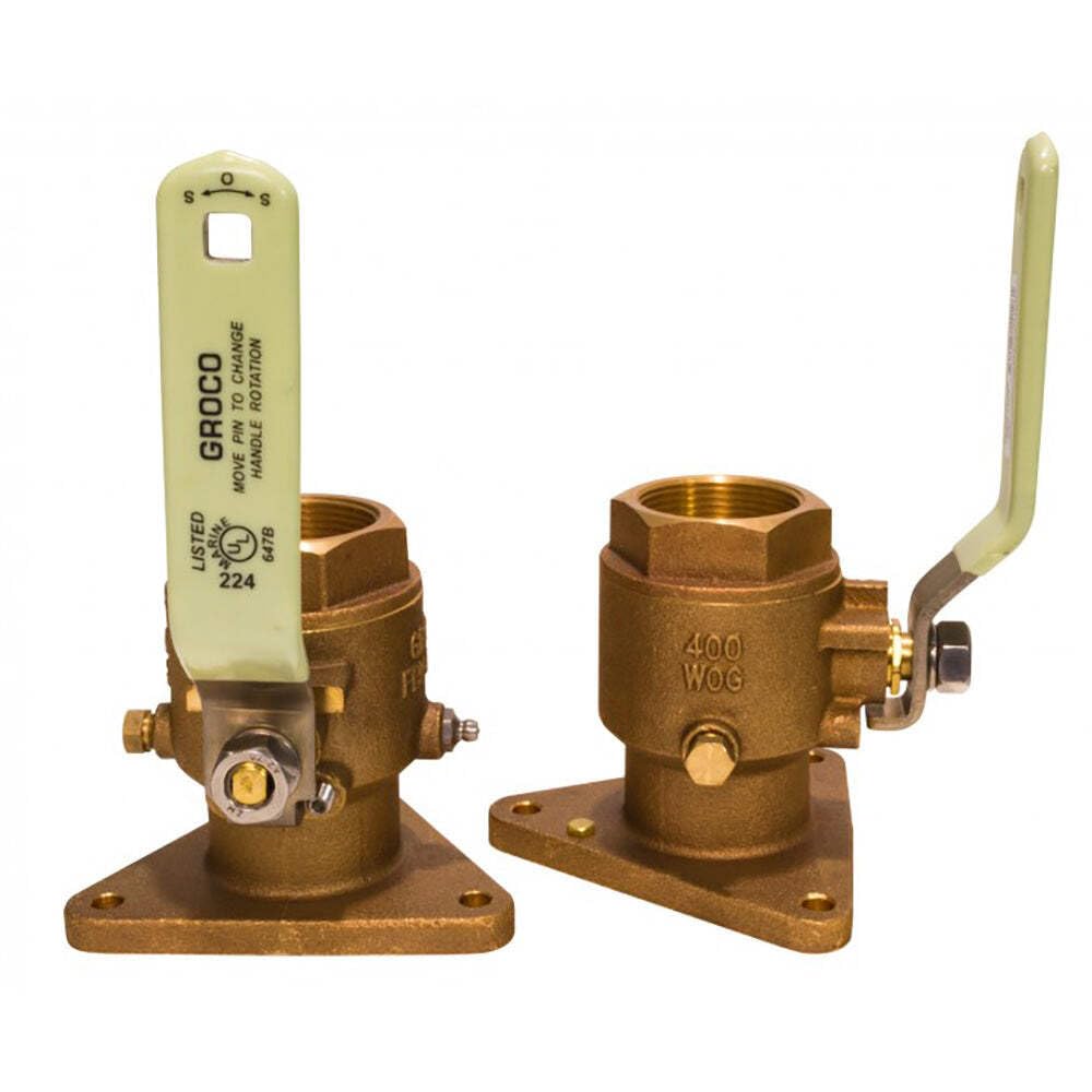 Válvula Esférica/seacock Groco 1 Bronze Tri-brida - Venta Internacional.