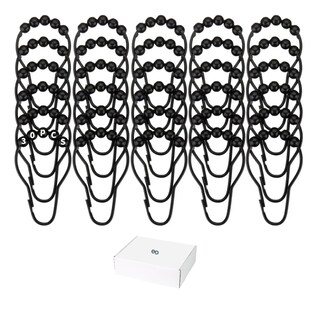 Foto 1 | Kit De 30 Ganchos Metálicos Negros Para Cortinas De Baño Eo Safe Imports Esi-20480 Negro