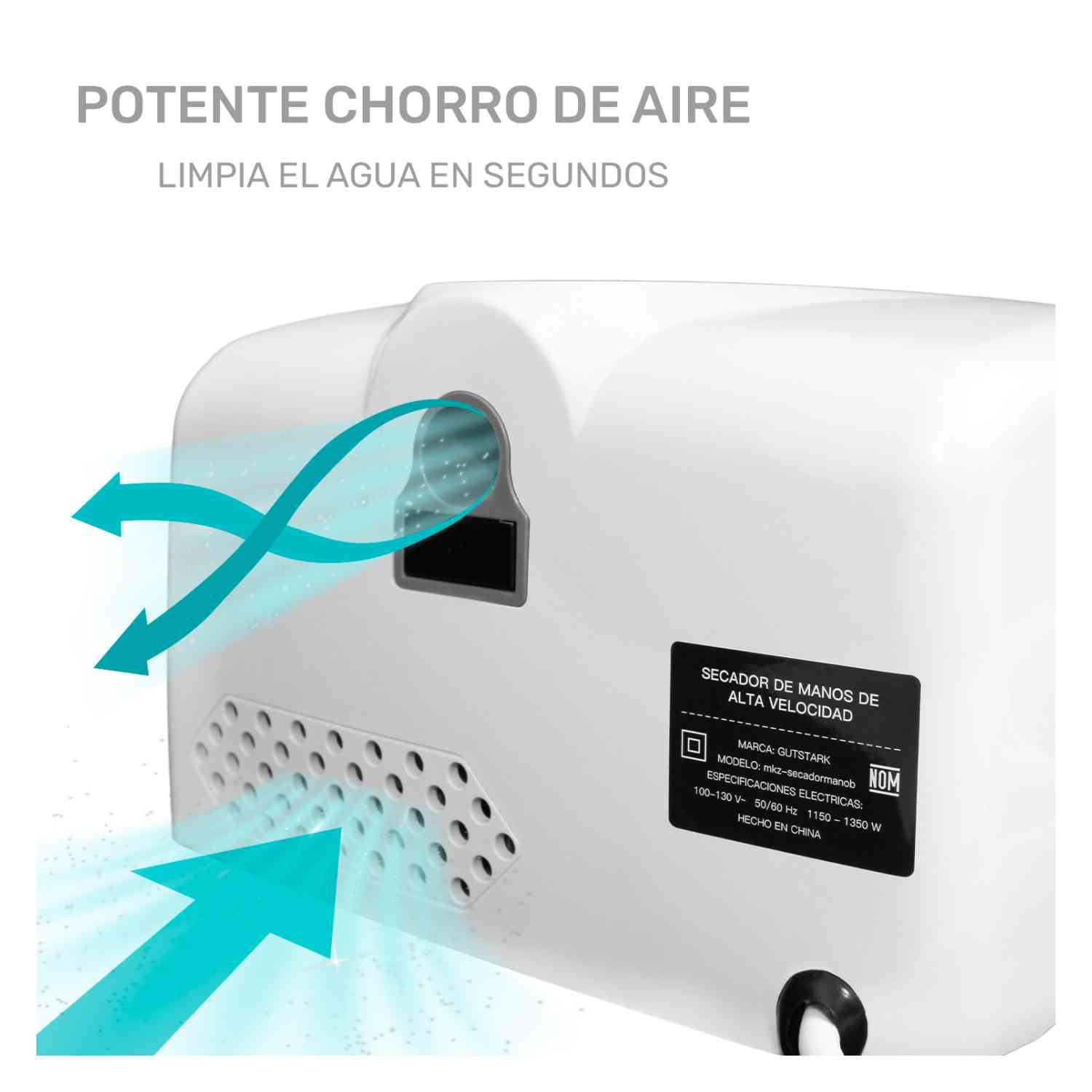 Foto 6 pulgar | Kit 2 Secadores Manos Automatico Alto Rendimiento Bajo Consumo