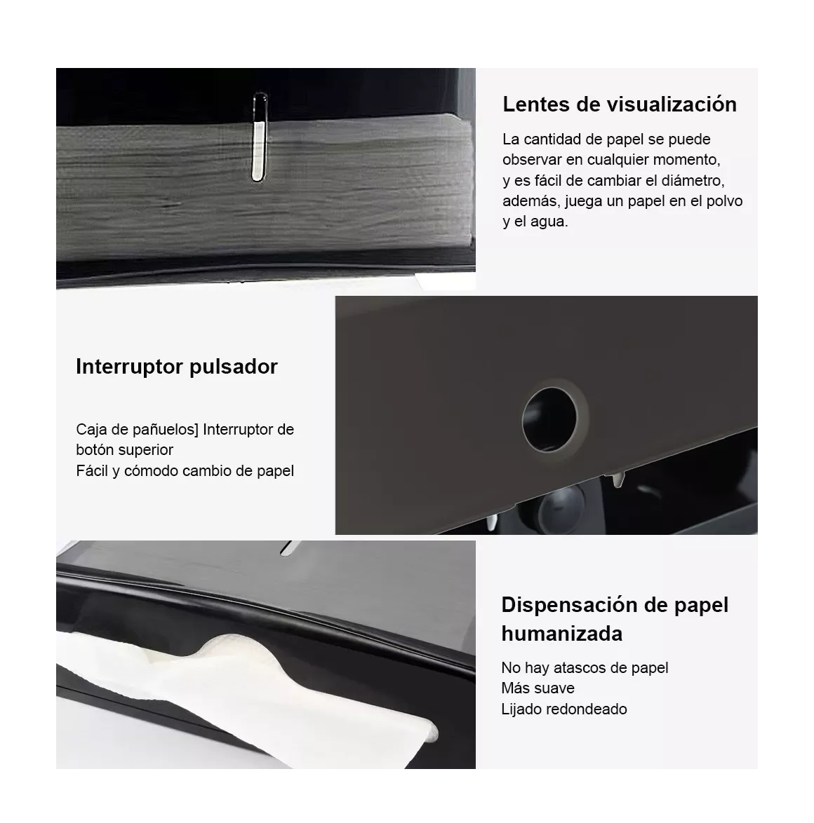 Foto 4 | Dispensador de Papel Belug color Negro