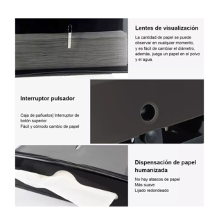 Foto 4 | Dispensador de Papel Belug color Negro