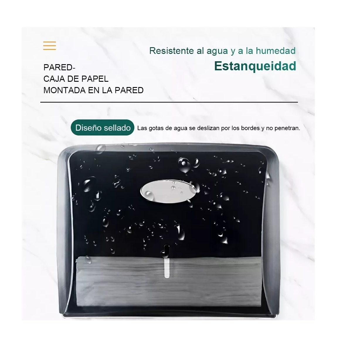 Foto 5 | Dispensador de Papel Belug color Negro