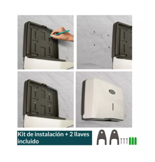 Foto 5 | Dispensador de Toallas Oval color Blanco