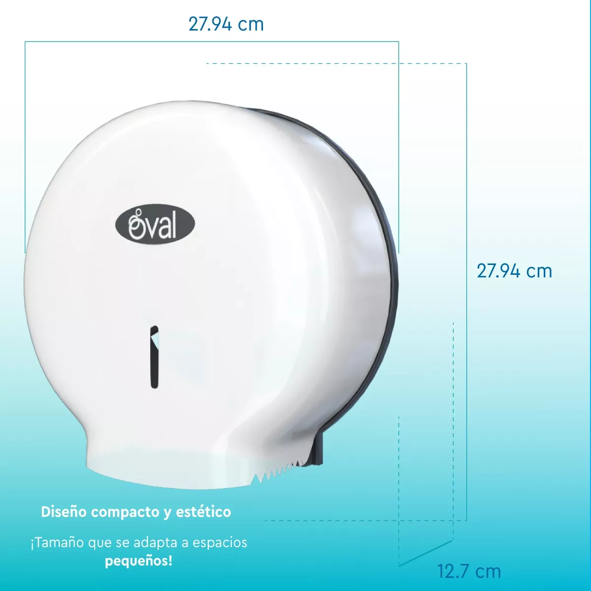 Foto 3 pulgar | Despachador Papel Higiénico Rollos 300 Mts  Uso Rudo Eo Safe Imports Esi-17690 Blanco