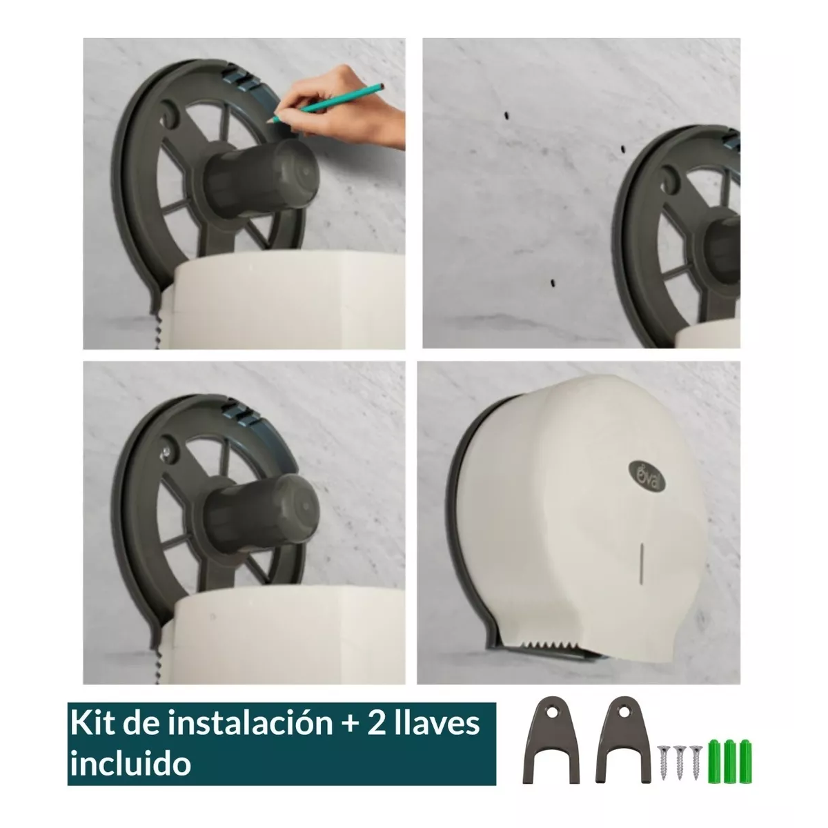 Foto 4 pulgar | Despachador Papel Higiénico Rollos 300 Mts  Uso Rudo Eo Safe Imports Esi-17690 Blanco