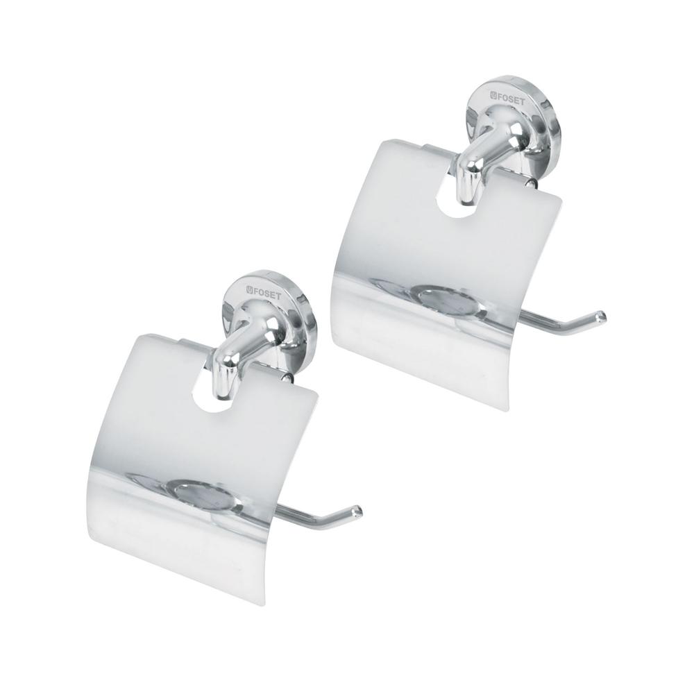 Foset 2 Pack de Portarollo con Cubierta de Acero Inoxidable