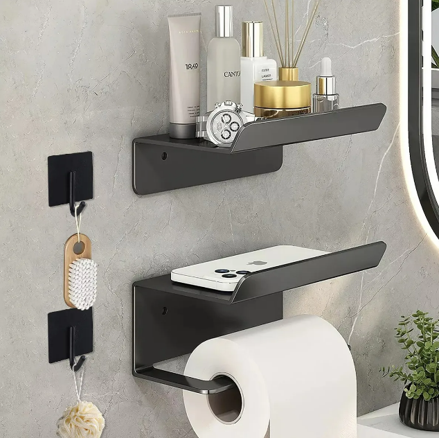 Foto 3 pulgar | Porta Papel Higiénico + Estante para Baño Xtellar Inoxidable