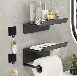 Foto 2 | Porta Papel Higiénico + Estante para Baño Xtellar Inoxidable