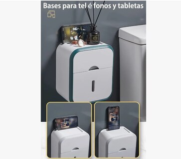 Foto 2 | Higiénico Xtellar Con Soporte Cajon Despachador Dispensador De Papel Modelo Verde Claro