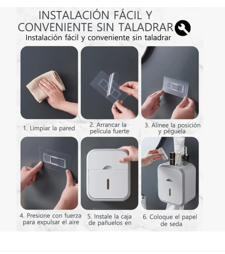Foto 5 pulgar | Higiénico Xtellar Con Soporte Cajon Despachador Dispensador De Papel Modelo Verde Claro