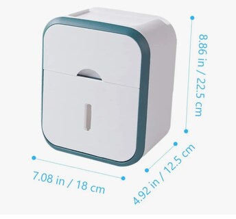 Foto 5 | Higiénico Xtellar Con Soporte Cajon Despachador Dispensador De Papel Modelo Verde Claro