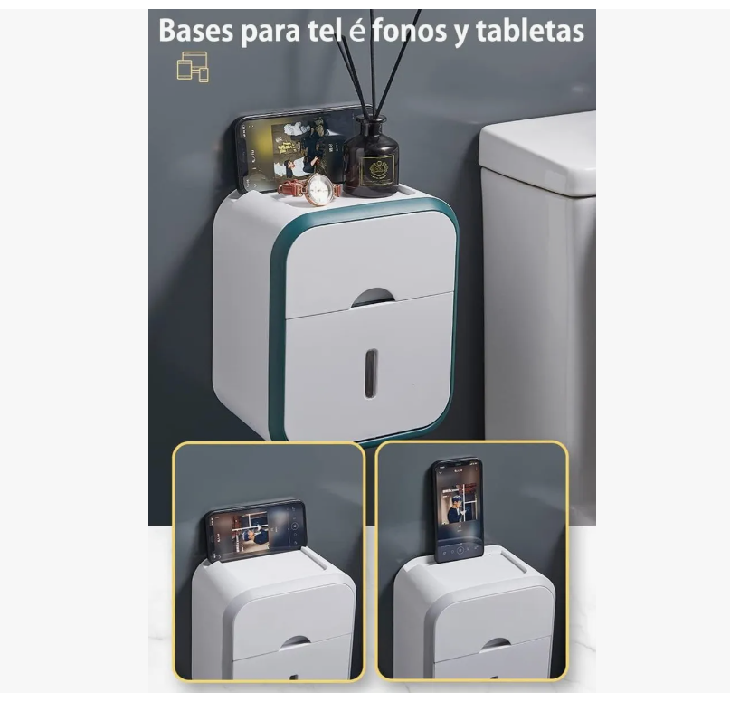 Foto 3 pulgar | Higiénico Xtellar Con Soporte Cajon Despachador Dispensador De Papel