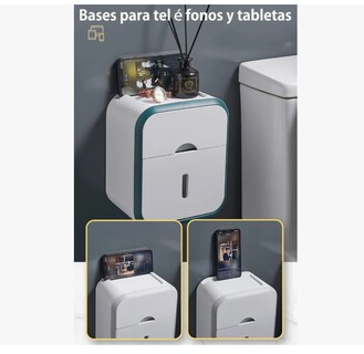 Foto 2 | Higiénico Xtellar Con Soporte Cajon Despachador Dispensador De Papel