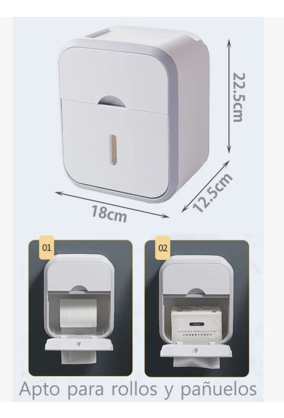 Foto 5 pulgar | Higiénico Xtellar Con Soporte Cajon Despachador Dispensador De Papel