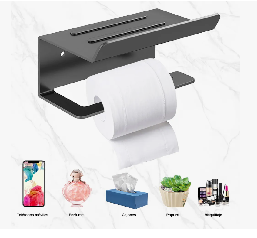 Foto 5 pulgar | Porta-rollo Xtellar De Acero Inoxidable Soporte De Papel Sanitarios